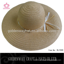 Barato papel promocional palha senhora chapéus verão praia novo design
